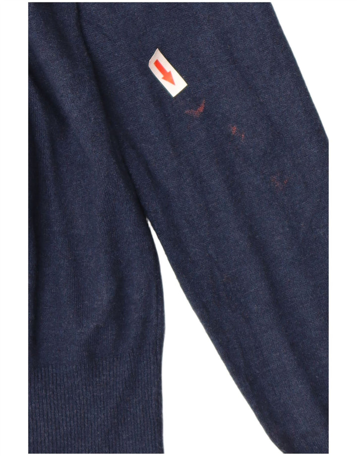 Marks & Spencer Damen-Cardigan-Pullover UK 10 Small Marineblaue Viskose