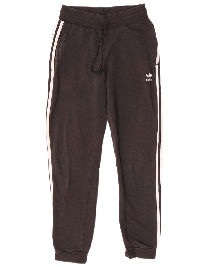 ADIDAS Damen Trainingshose Jogger UK 10 Small Schwarz Polyester