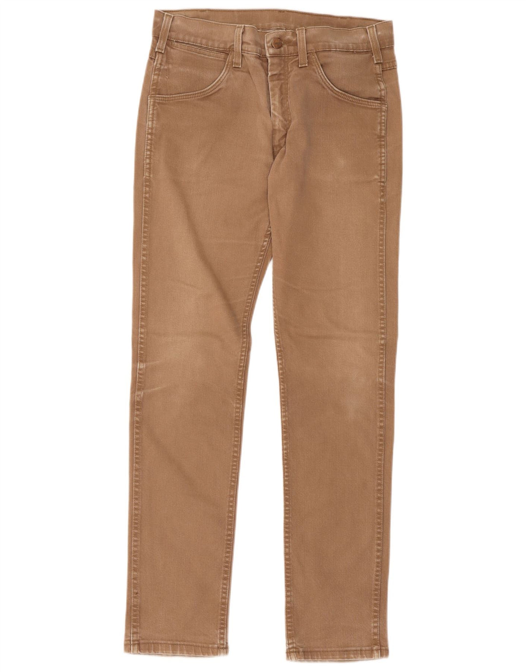 Wrangler Herren Slim Jeans W31 L34 Braune Baumwolle
