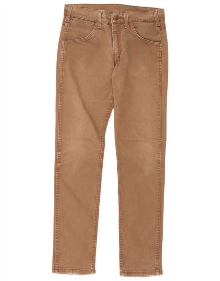 Wrangler Herren Slim Jeans W31 L34 Braune Baumwolle