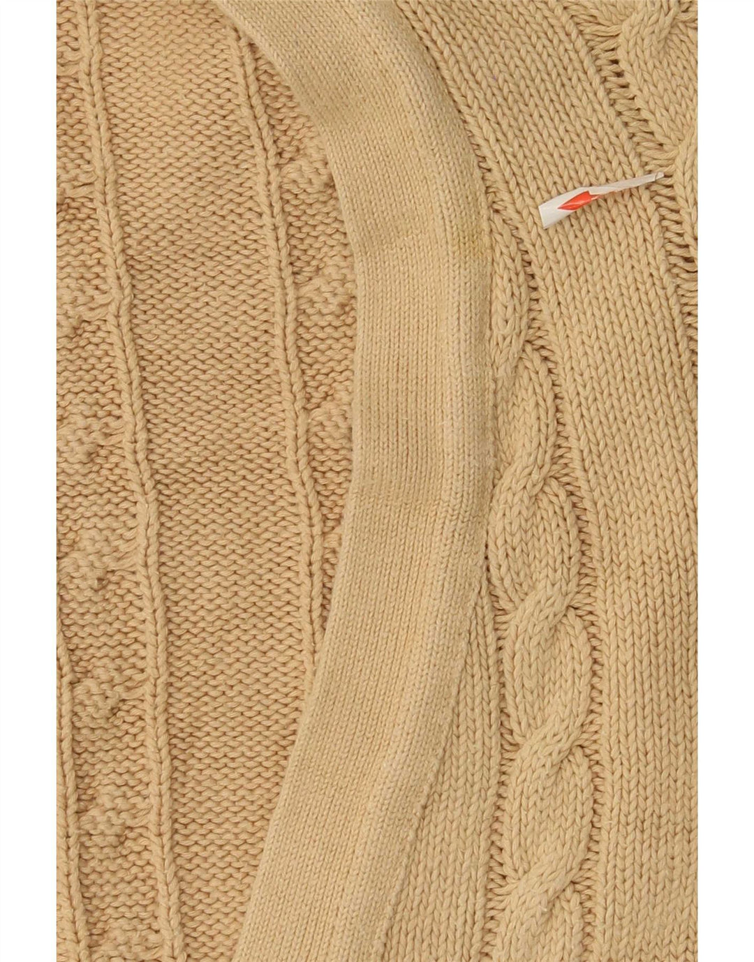 Benetton Herren-Cardigan, IT 48, mittelbeige Baumwolle