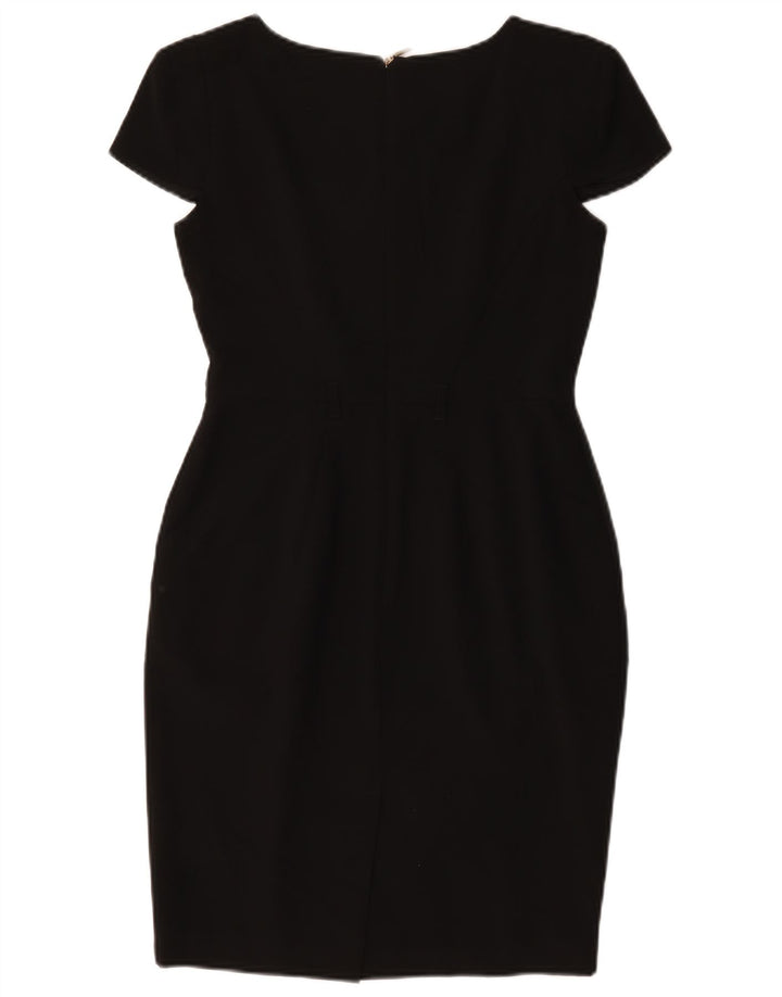 Marks & Spencer Damen Petite Etuikleid UK 8 Small Schwarz Polyester