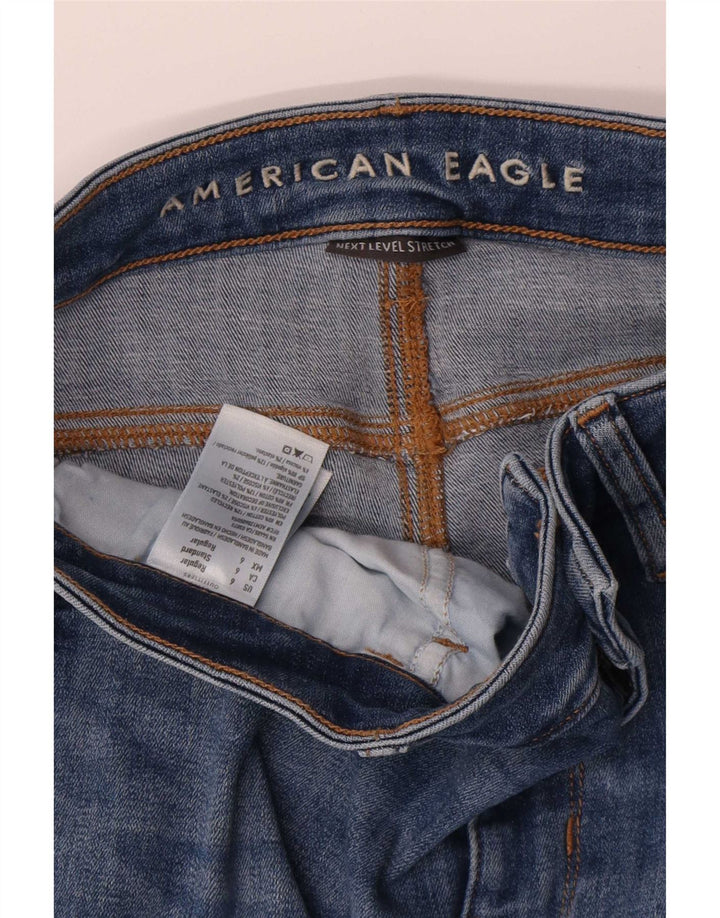 American Eagle Damen Skinny Jeans US 6 Medium W30 L28 Blaue Baumwolle