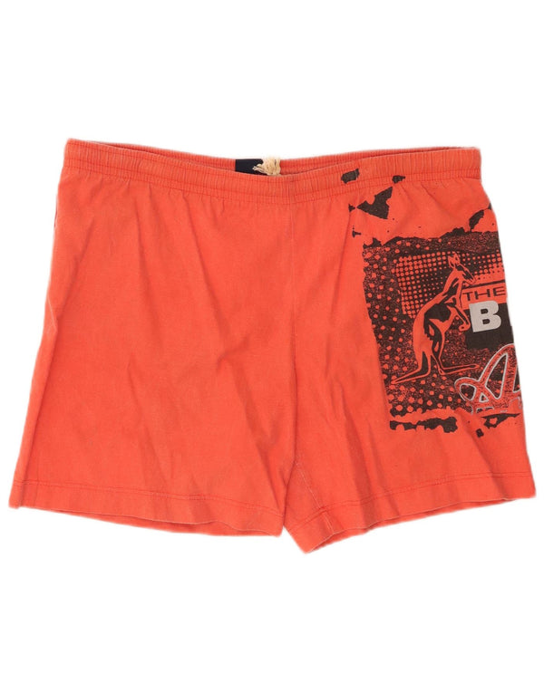 AUSTRALIAN L'ALPINA Herren-Badeshorts mit Grafik IT 50 Mittelorange