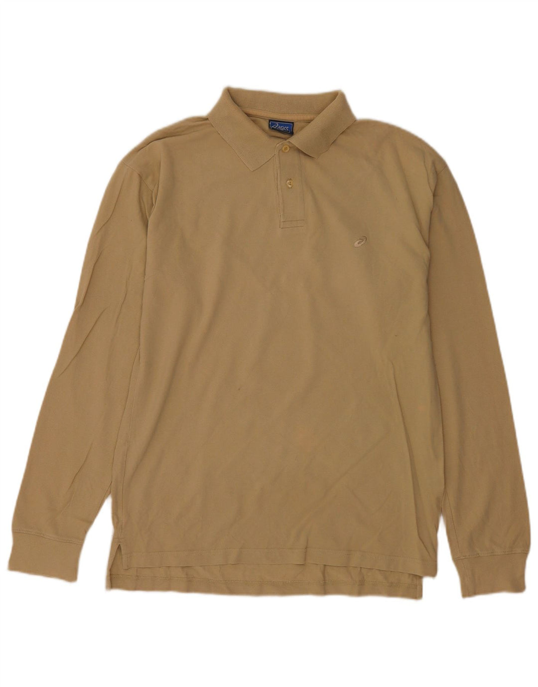 Asics Herren Langarm-Poloshirt Mittelbeige