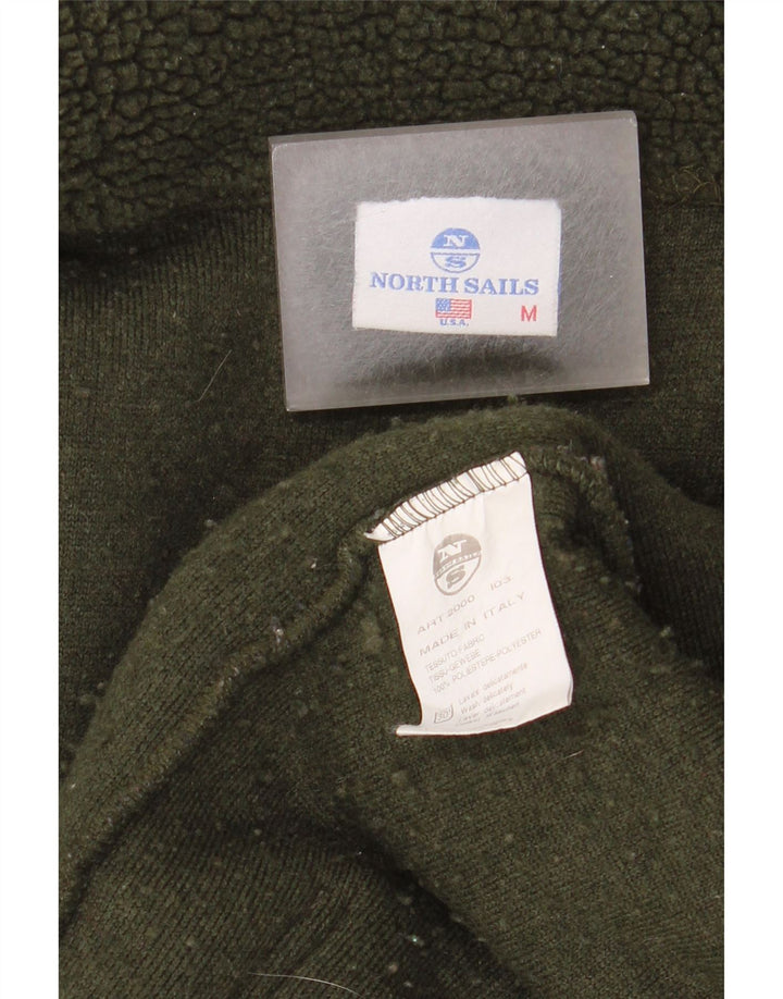 North Sails Herren-Fleecejacke mit Grafik, UK 38, mittelgrün, Polyester