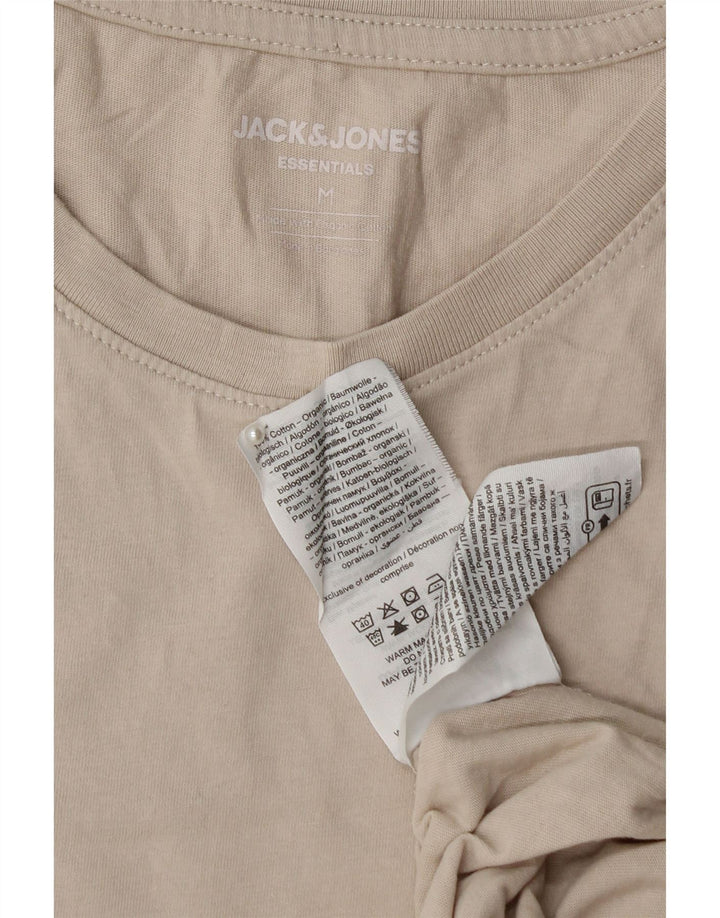 JACK & JONES Herren T-Shirt Top Mittelbeige Baumwolle