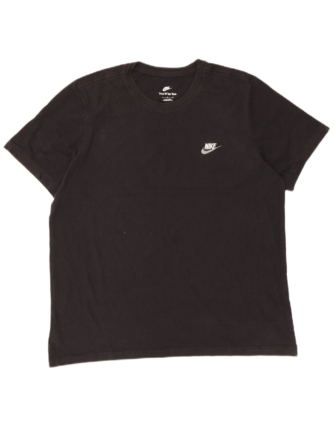 Nike Herren T-Shirt Top Large Schwarz Baumwolle