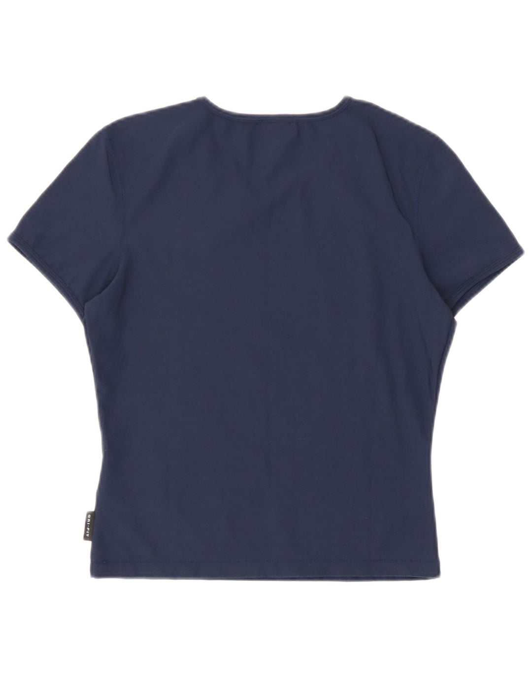Nike Damen Dri Fit T-Shirt Top UK 10/12 Medium Marineblau Polyester