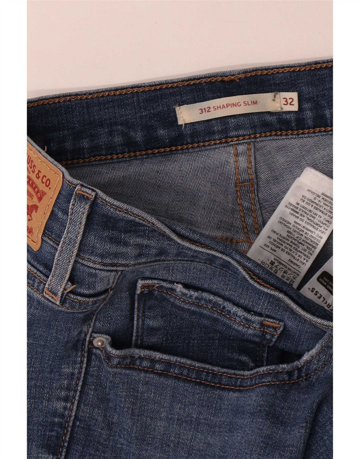 Levi's Damen 312 Shaping Slim Jeans W32 L30 Blaue Baumwolle