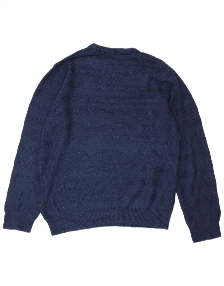 Marks & Spencer Herren-Pullover mit Rundhalsausschnitt, XL, Marineblau