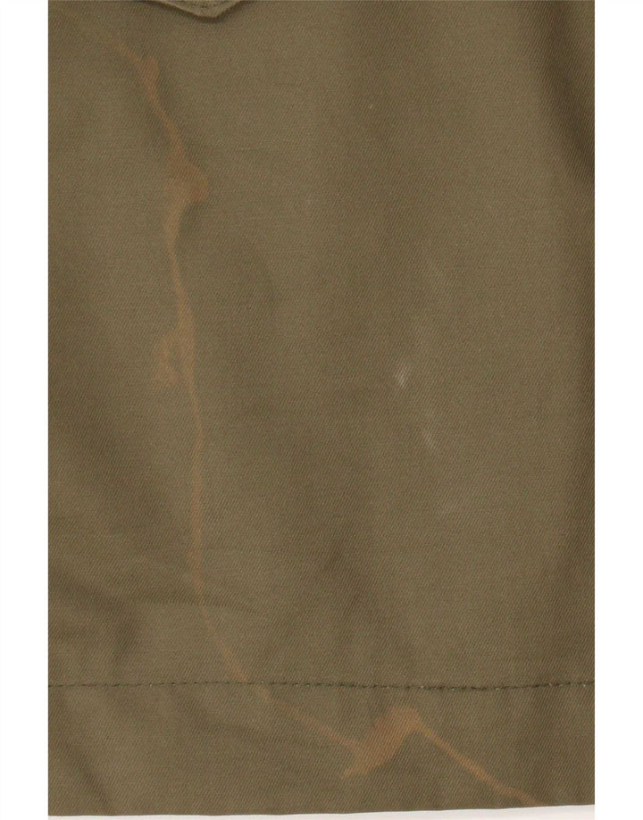 Vintage Herren Militärmantel IT 50 Große Khaki-Baumwolle