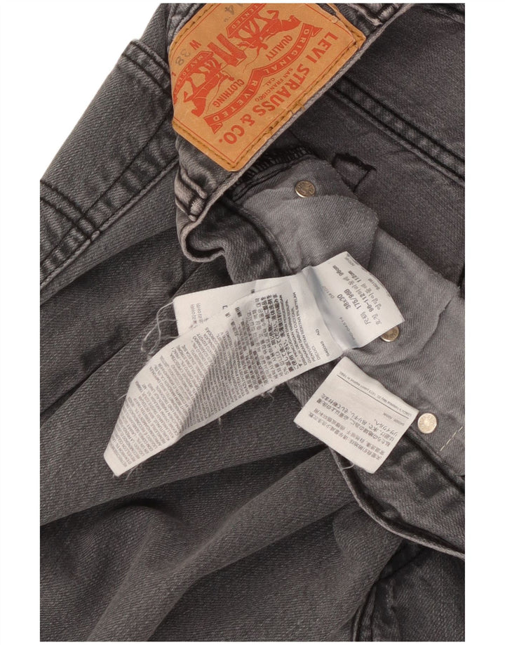 Levi's Herren 514 Straight Jeans W38 L30 Graue Baumwolle