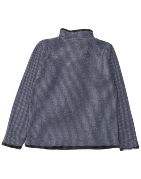 Weird Fish Damen-Fleecepullover mit Reißverschluss am Hals, UK 14, Größe L, blau, Polyester