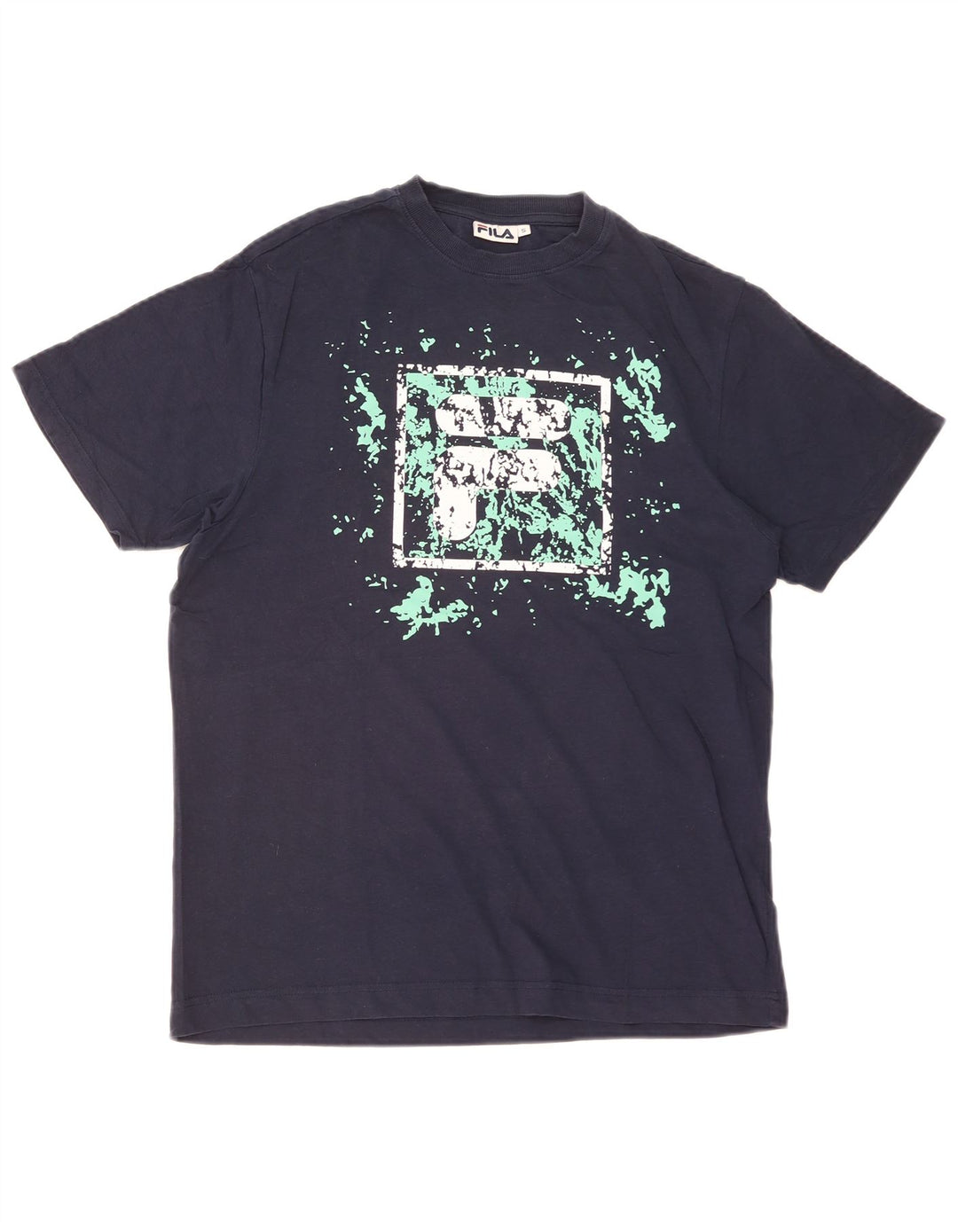 Fila Herren-T-Shirt mit Grafik, Größe S, Marineblau