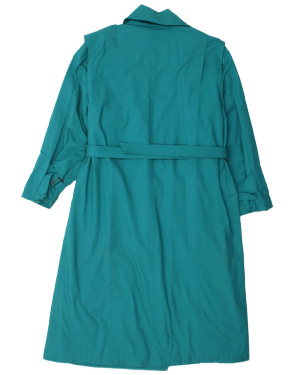 NINO Damen Trenchcoat UK 14 Large Türkis Polyester