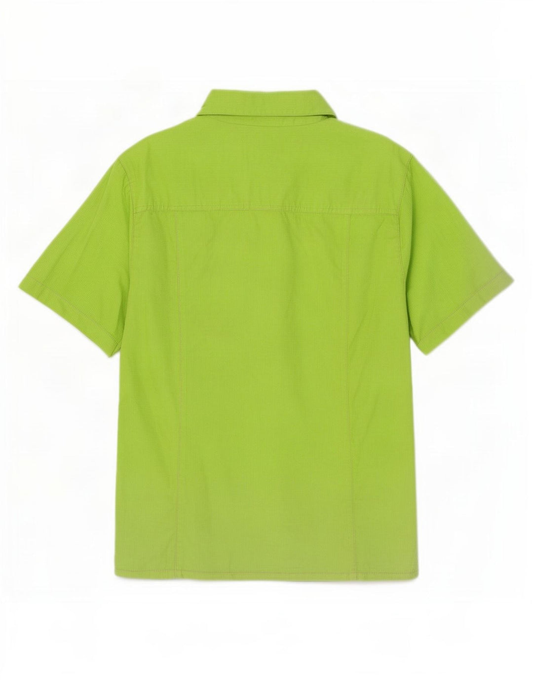 Vintage Damen Kurzarmshirt IT 46 Große grüne Baumwolle