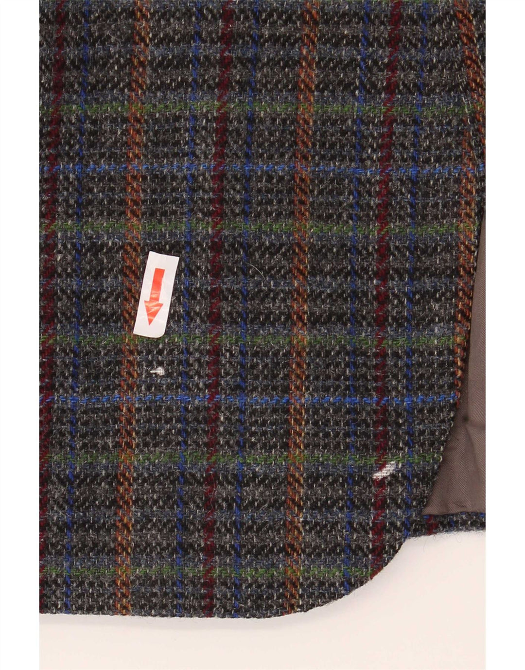 Vintage Herren 2-Knopf-Blazerjacke UK 40 Große grau karierte Wolle