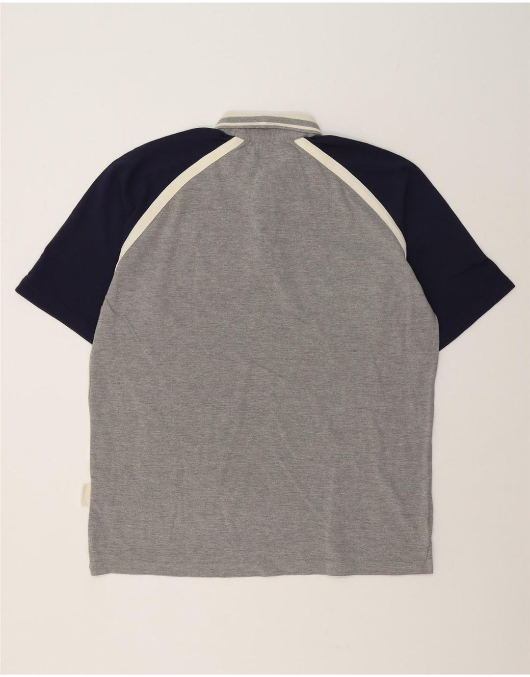 Kappa Herren Poloshirt 2XL Grau Colourblock Baumwolle