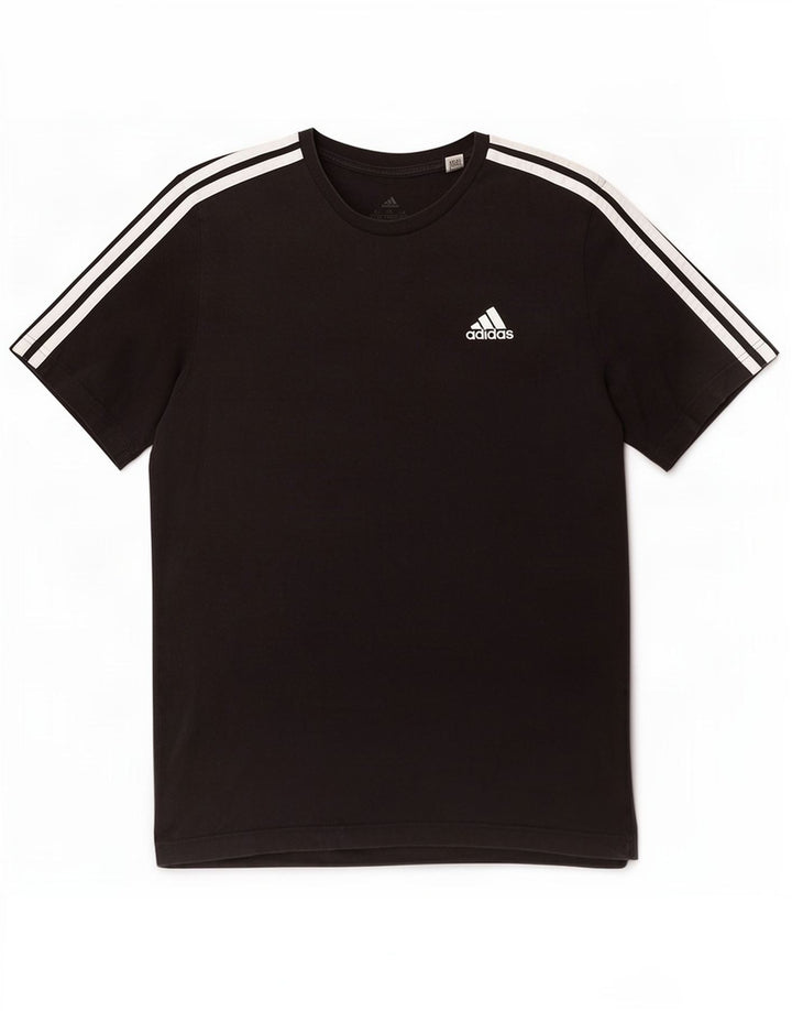 Adidas Herren T-Shirt Top Medium Schwarz Baumwolle
