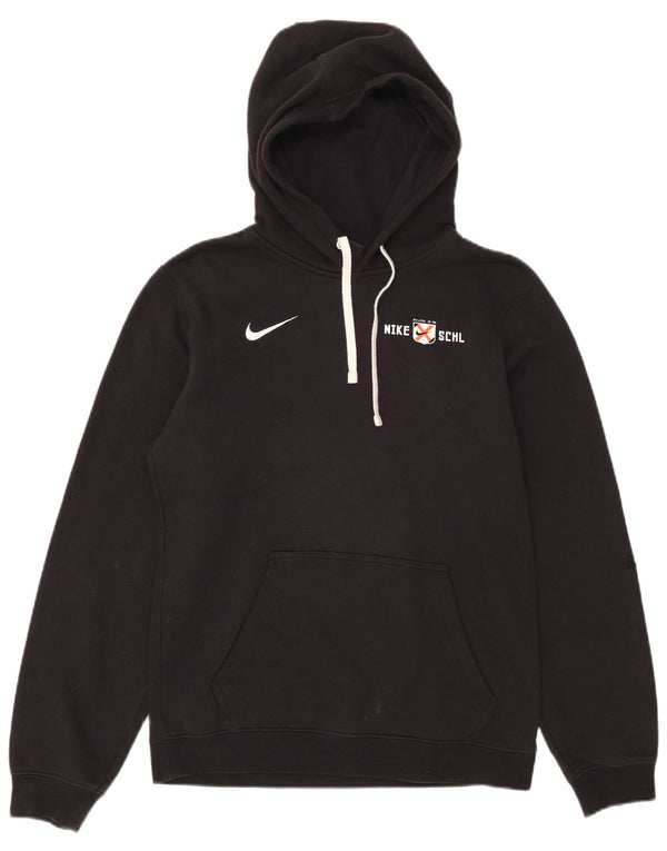 Nike Mens Graphic Hoodie Jumper Small Black Cotton