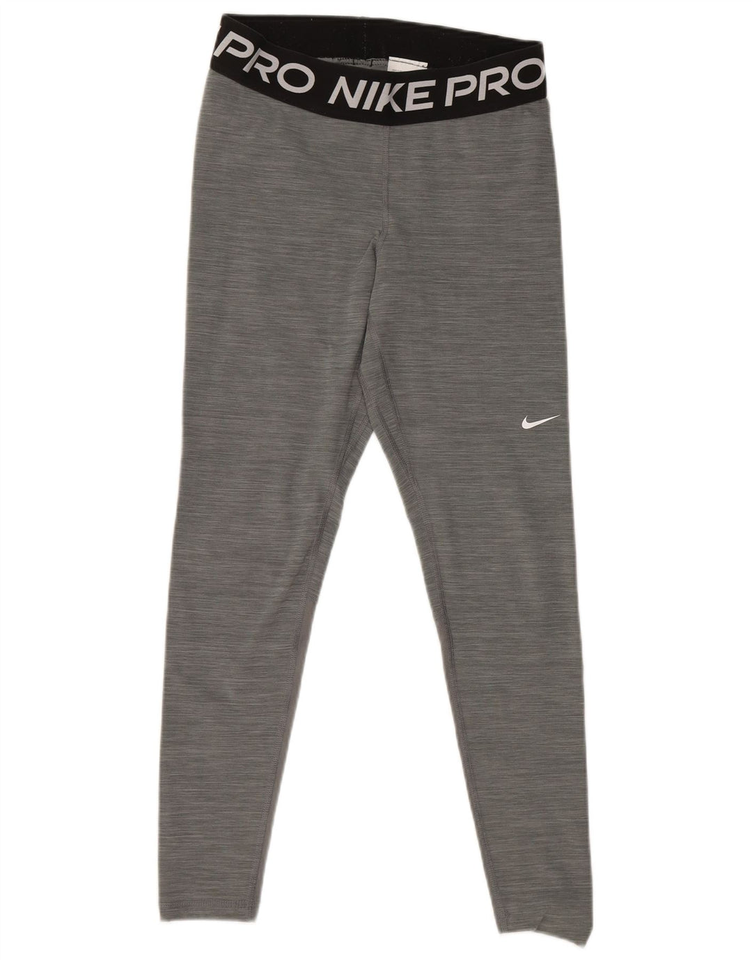 NIKE Womens Dri Fit Graphic Leggings UK 12 Mittelgraues Polyester