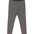 NIKE Womens Dri Fit Graphic Leggings UK 12 Mittelgraues Polyester