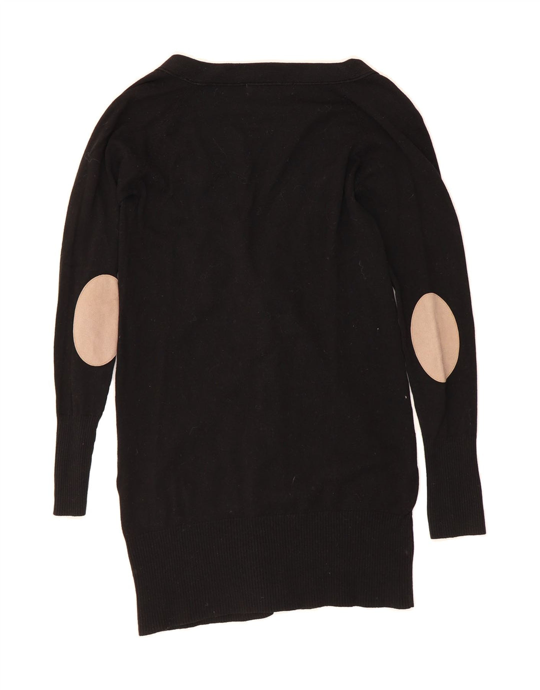 ZARA Womens Longline Cardigan Sweater UK 12 Medium Black Cotton Vintage Zara and Second-Hand Zara from Messina Hembry 