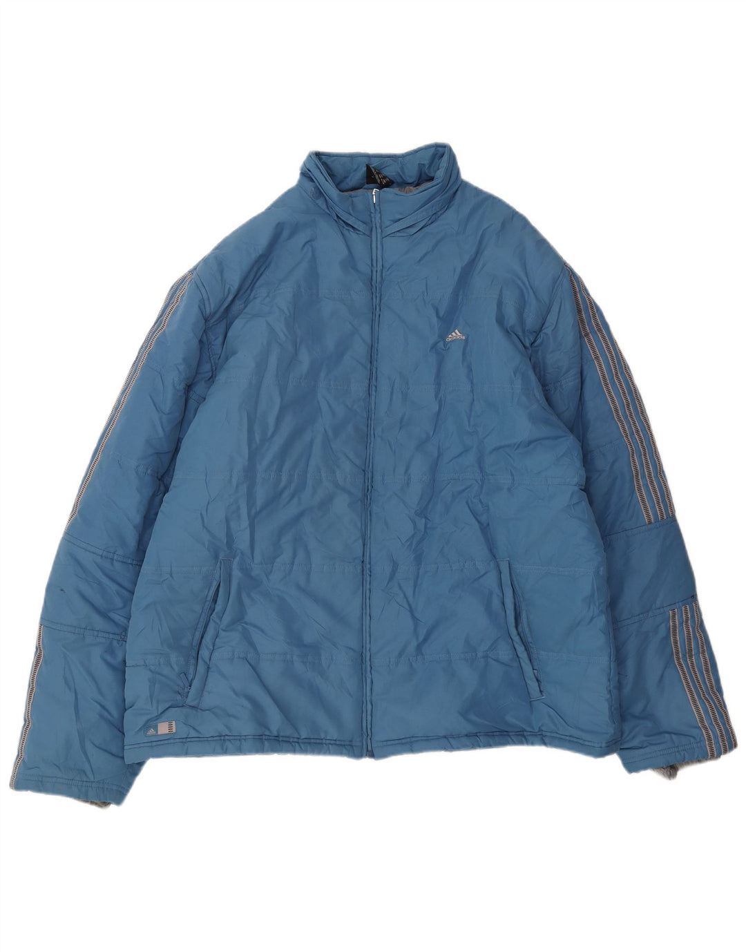 Adidas Herren Wattierte Jacke UK 42 XL Blau Polyester