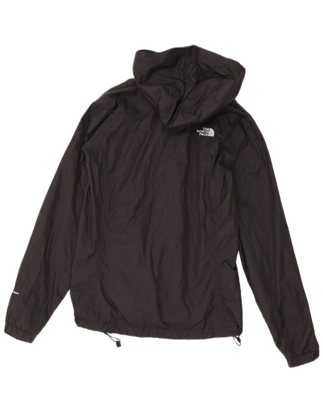 The North Face Damen-Regenjacke mit Kapuze, UK 10, Größe S, schwarzes Nylon