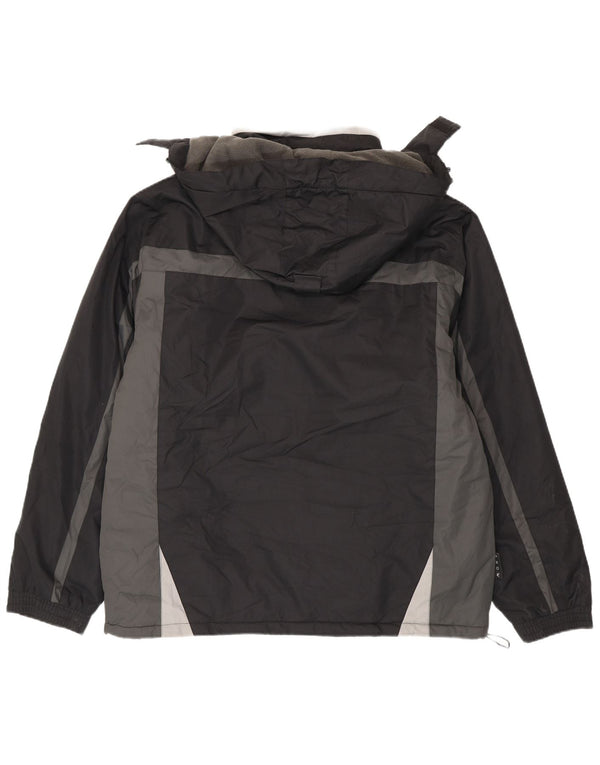 Mountain Warehouse Herren-Skijacke mit Kapuze, UK 42, XL, Schwarz, Farbblock