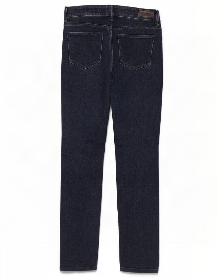 Wrangler Damen Slim Jeans W28 L32 Marineblaue Baumwolle