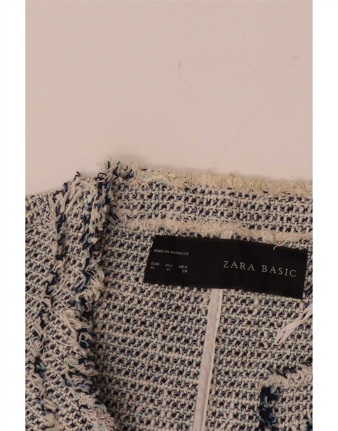 Zara Damen Blazer Jacke UK 12 Mittelgraue Baumwolle