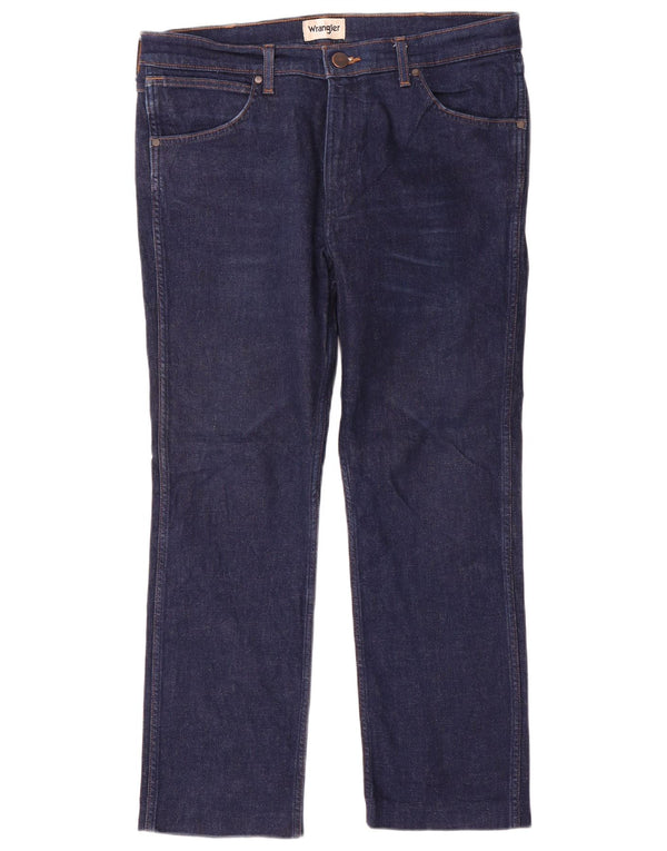 Wrangler Herren Greensboro Regular Fit Straight Jeans W36 L28 Marineblau