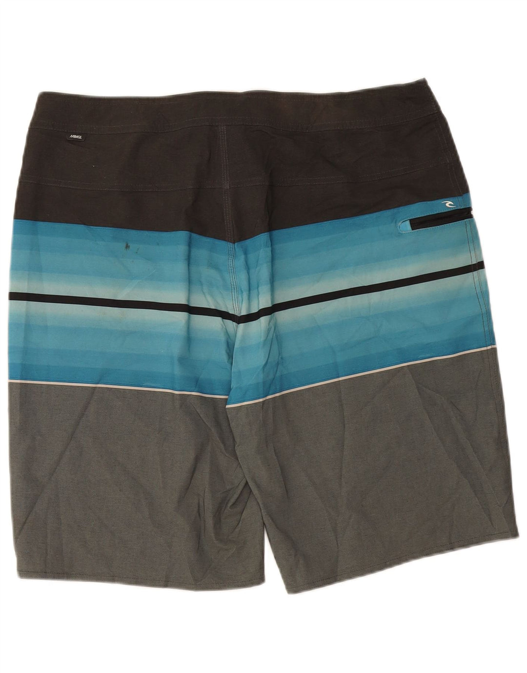 RIP CURL Herren-Badeshorts, groß, graues Farbblock-Polyester