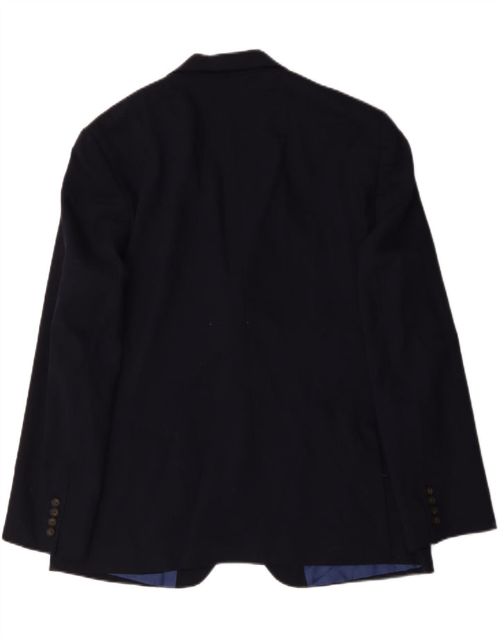 Marks & Spencer Herren-Blazer mit 2 Knöpfen, UK 44, XL, marineblaue Wolle