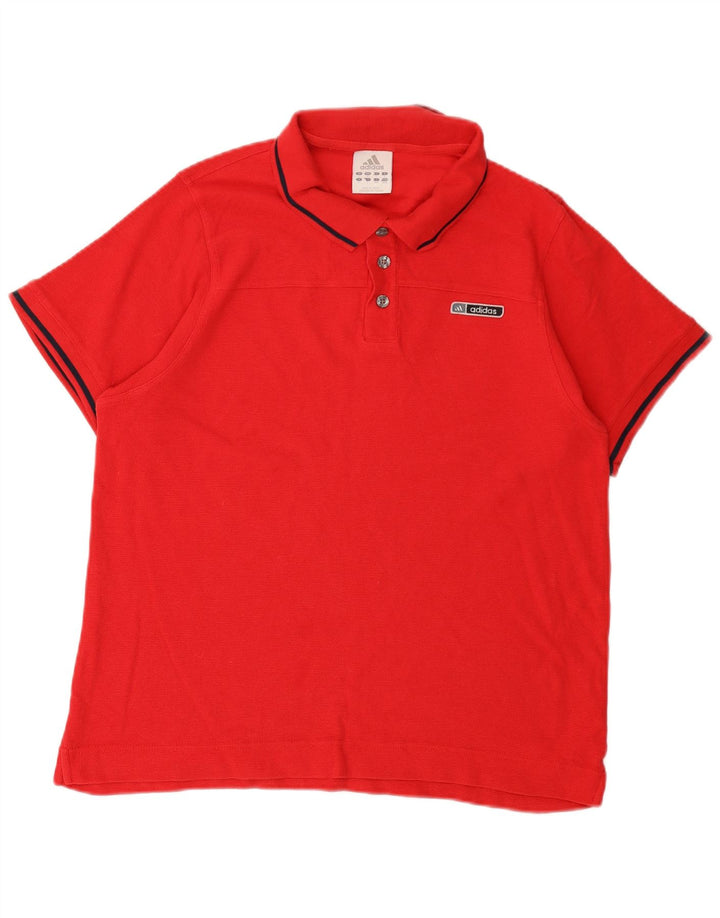 Adidas Herren Poloshirt Große rote Baumwolle