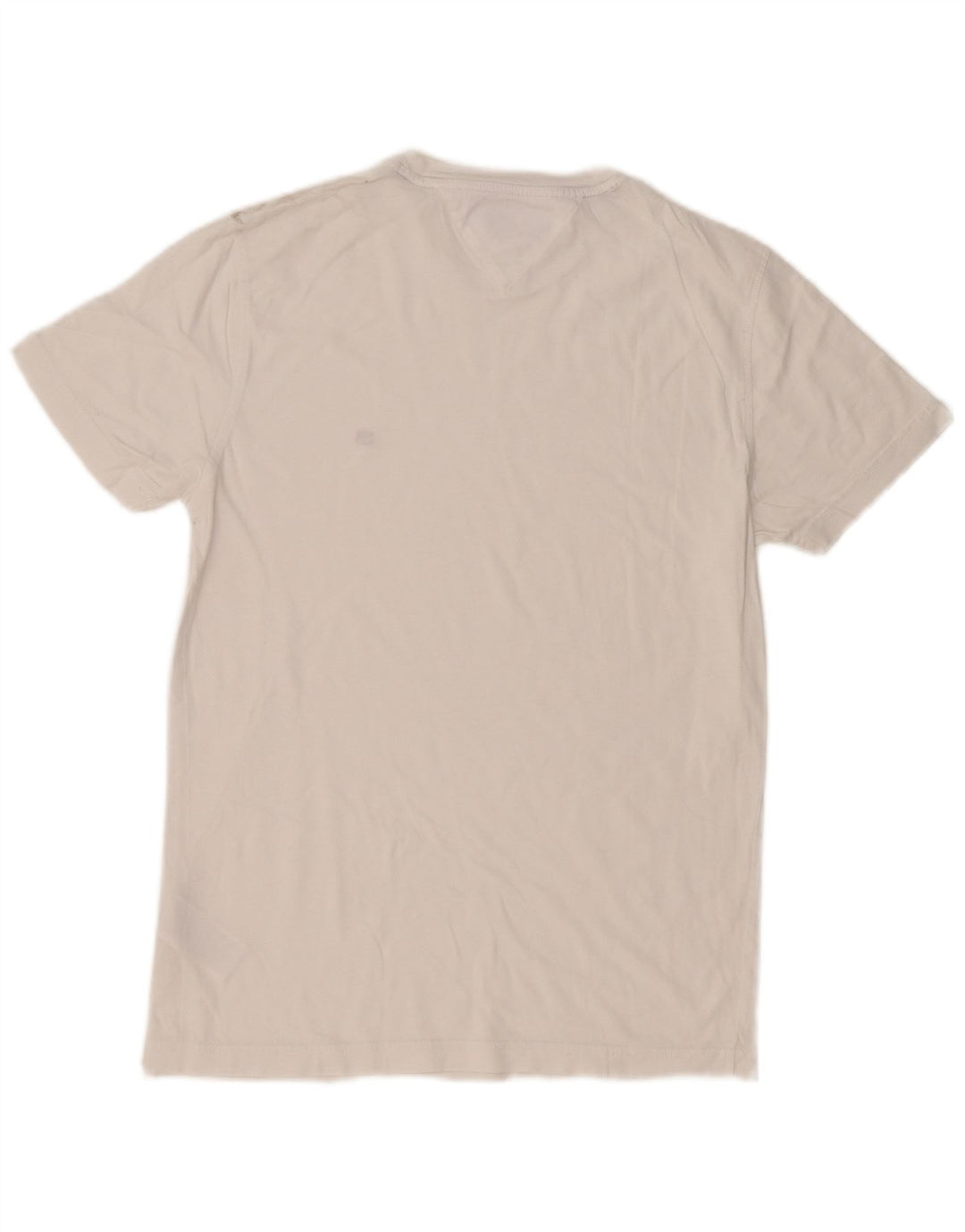Tommy Hilfiger Herren T-Shirt Top Small Weiß Baumwolle