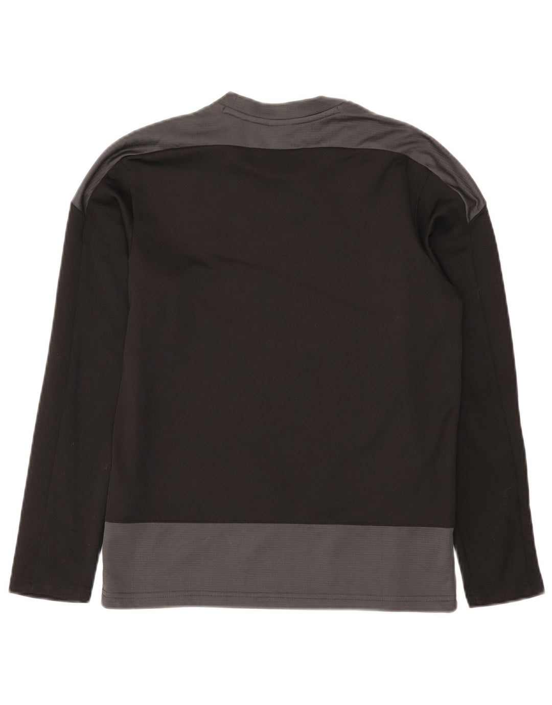Puma Langarmshirt für Jungen, 13–14 Jahre, schwarzes Colourblock-Polyester