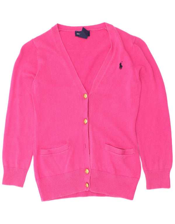 Ralph Lauren Strickjacke für Mädchen, 6–7 Jahre, Größe S, Rosa