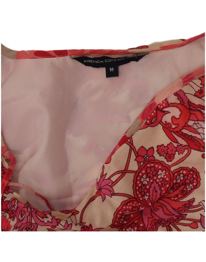 French Connection Asymmetrisches Damen-Oberteil UK 12 Medium Mehrfarbig mit Blumenmuster