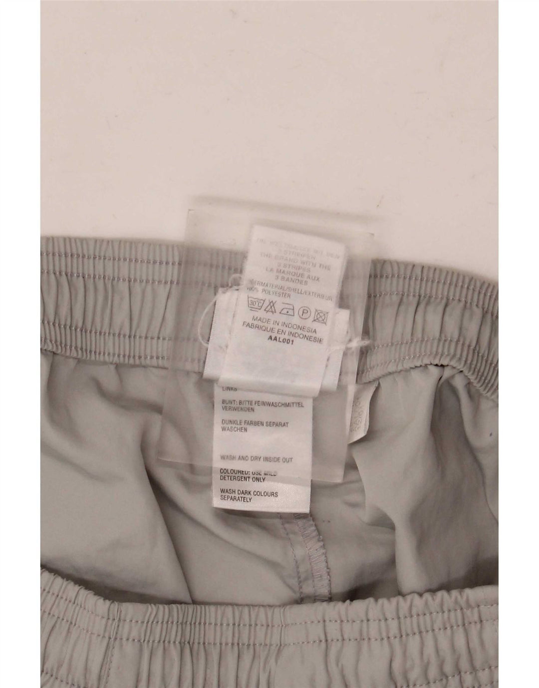 Adidas Damen Sportshorts UK 12 Mittelgraues Polyester