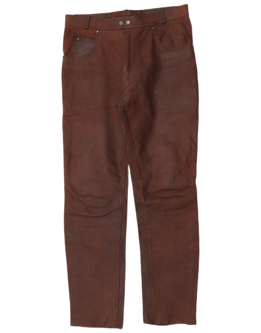Gerade Lederhose für Herren von American Eagle, W36, L32, Braun