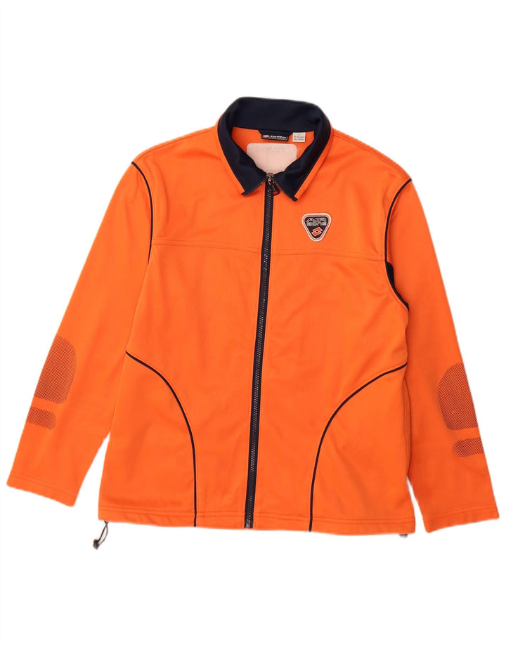 Lotto Jungen-Trainingsanzug, Oberteil, Jacke, 13–14 Jahre, Größe L, Orange, Farbblock