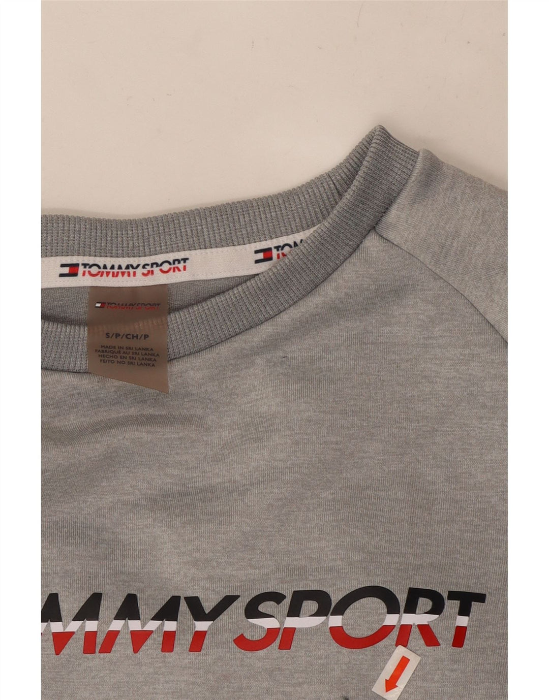 TOMMY HILFIGER Grafischer Herren-Sweatshirt-Pullover, klein, grau, Farbblock