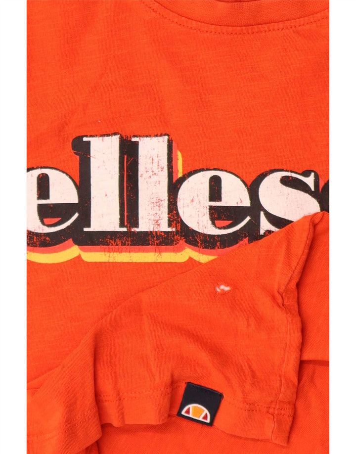 Ellesse Grafik-T-Shirt für Jungen, 11–12 Jahre, Orange