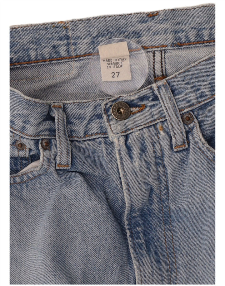 Replay Damen Straight Jeans W27 L30 Blaue Baumwolle