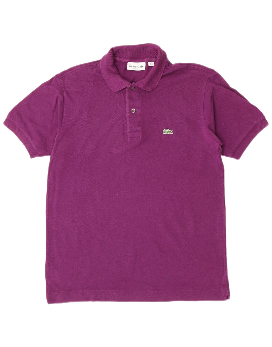 Lacoste Herren-Poloshirt mit klassischer Passform, Größe 3, klein, lila, Baumwolle