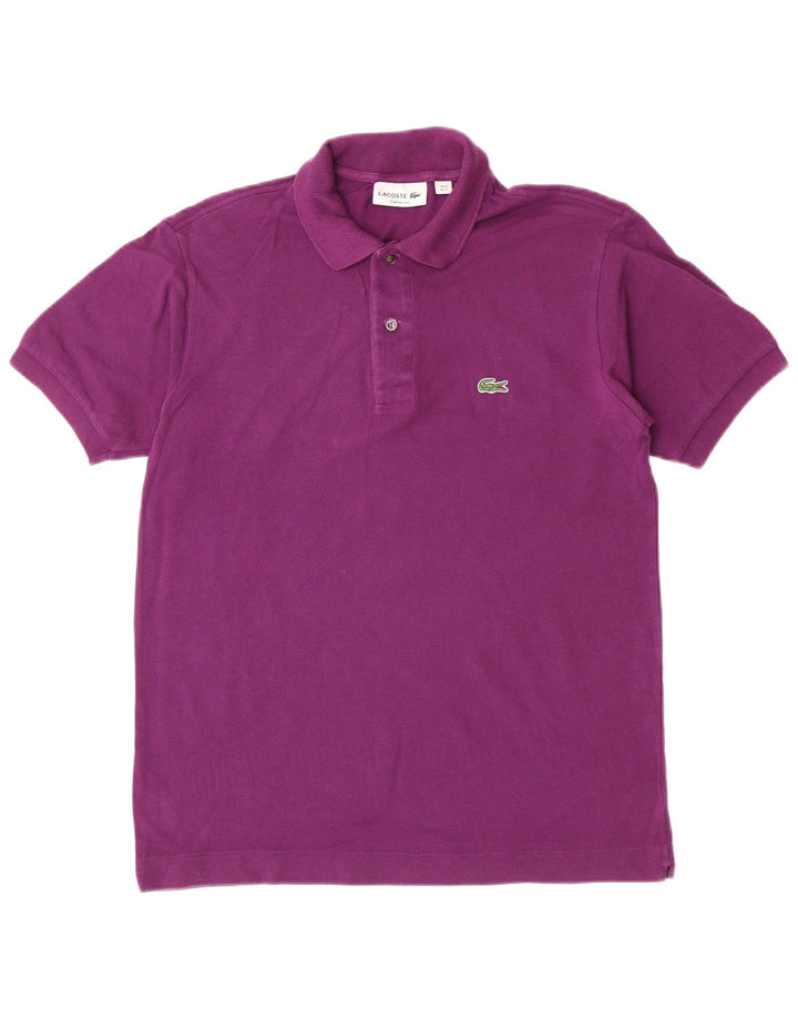 Lacoste Herren-Poloshirt mit klassischer Passform, Größe 3, klein, lila, Baumwolle