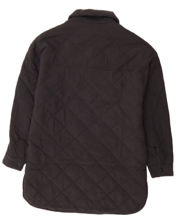 Marks & Spencer Damen Übergroßer, gesteppter, wattierter Mantel UK 6 XS Schwarz